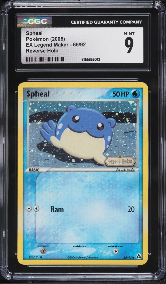 2006 Pokemon EX Legend Maker Reverse Holo Spheal #65 CGC 9 MINT