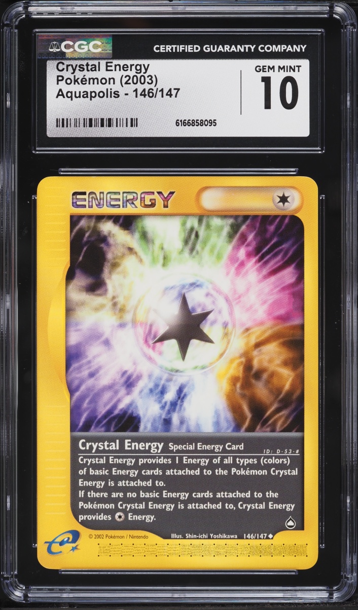 2003 Pokemon Aquapolis Crystal Energy #146 CGC 10 GEM MINT