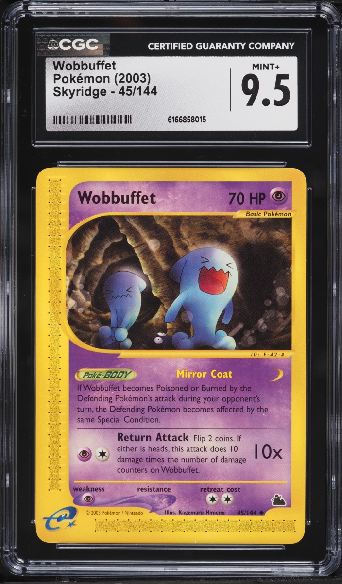 2003 Pokemon Skyridge Wobbuffet #45 CGC 9.5 MINT+