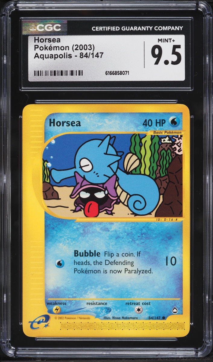 2003 Pokemon Aquapolis Horsea #84 CGC 9.5 MINT+