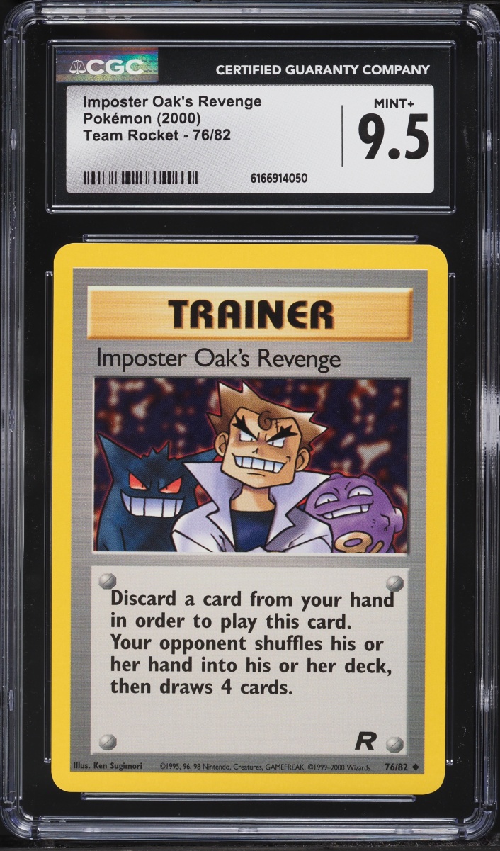 2000 Pokemon Team Rocket Imposter Oak's Revenge #76 CGC 9.5 MINT+