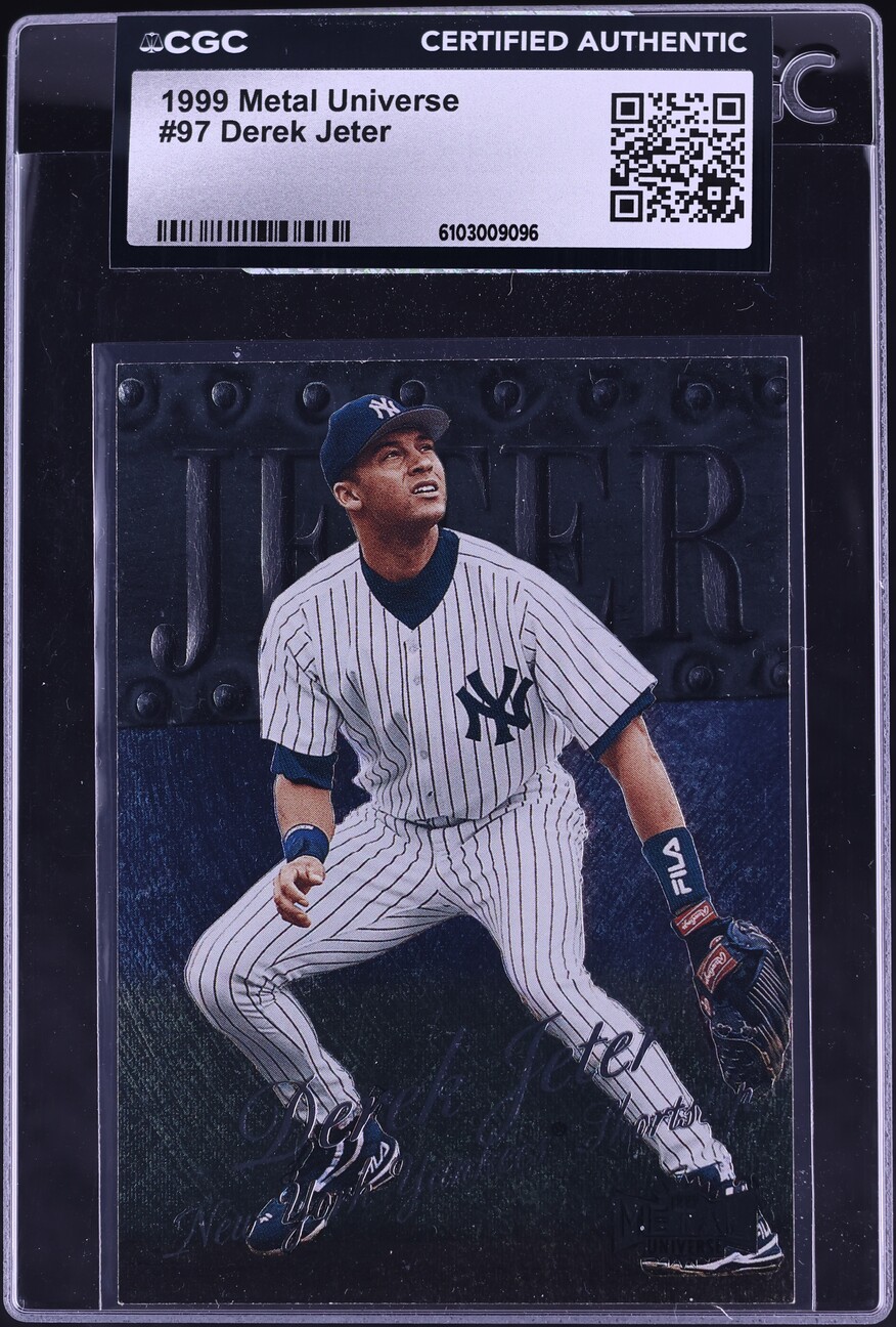 1999 Metal Universe Derek Jeter #97 CGC AUTH