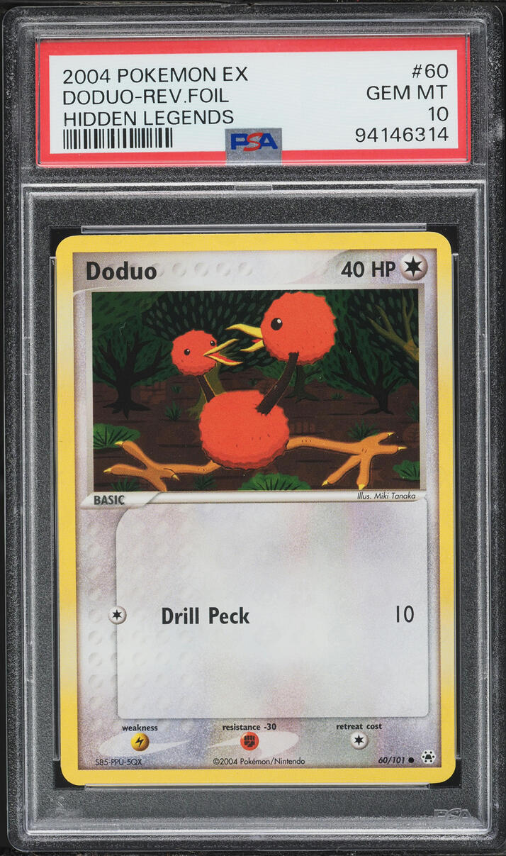 2004 Pokemon EX Hidden Legends Reverse Holo Doduo #60 PSA 10 GEM MINT