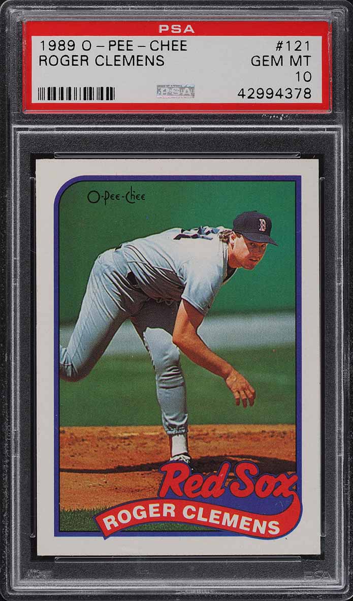 1989 O-Pee-Chee Roger Clemens #121 PSA 10 GEM MINT on Fanatics Collect