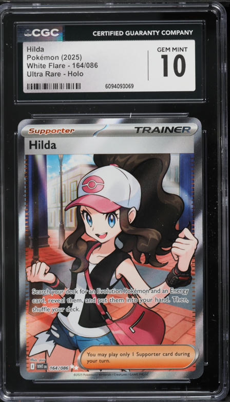 2025 Pokemon Japanese SV White Flare SAR Hilda #173 CGC 10