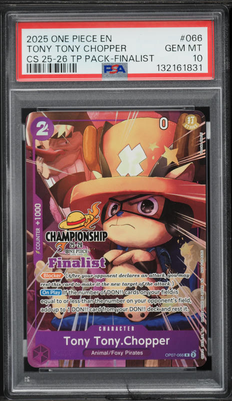 2025 One Piece Championship 25-26 Top Player Pack Finalist Alt Art