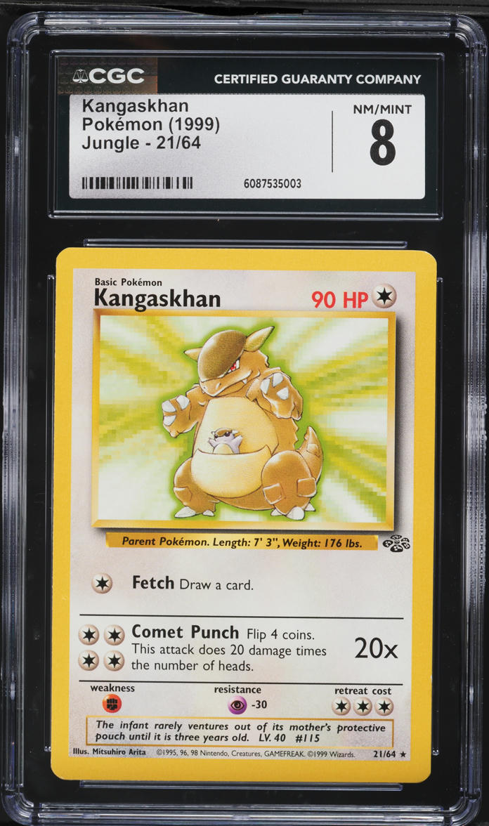 1999 Pokemon Jungle Kangaskhan #21 CGC 8 NM-MT