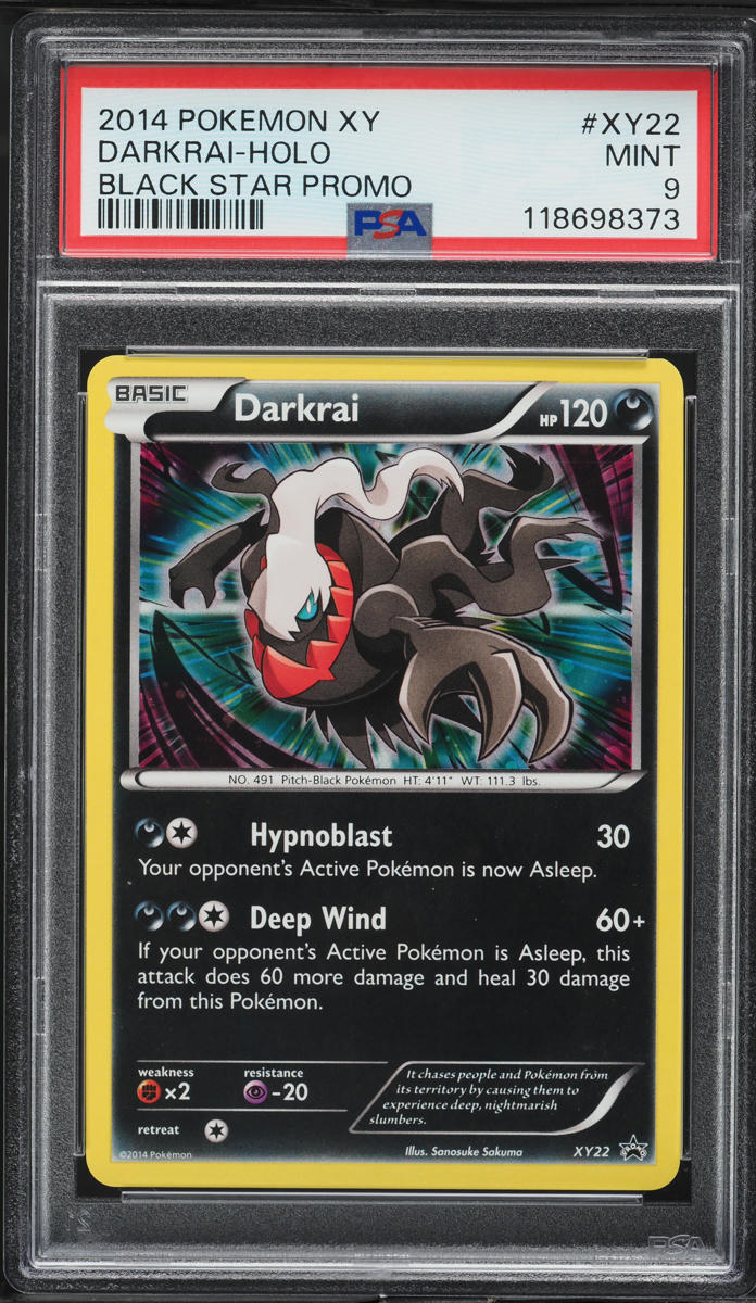 2014 Pokemon XY Black Star Promo Holo Darkrai #XY22 PSA 9 MINT