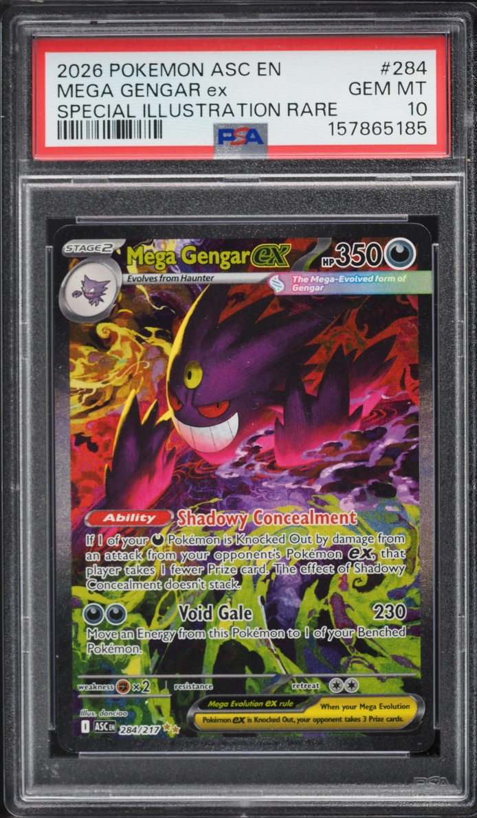 2026 Pokemon Mega Evolution Ascended Heroes SIR Mega Gengar Ex #284 PSA 10 GEM MINT