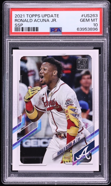 2021 Topps Update Ronald Acuna Jr. SSP #US263 PSA 10 GEM MINT