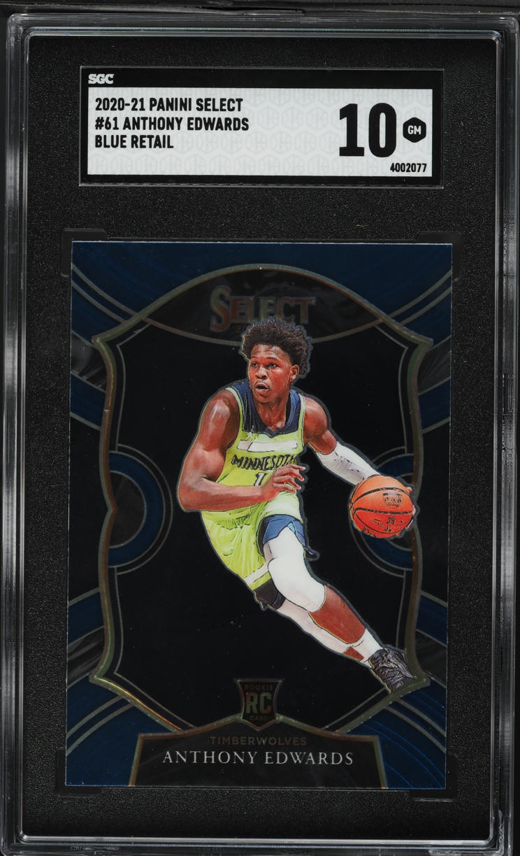 2020 Select Concourse Blue Retail Anthony Edwards ROOKIE #61 SGC 10 GEM MINT