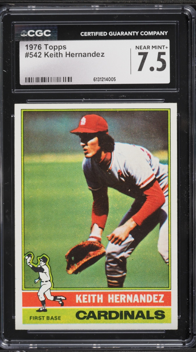 1976 Topps Keith Hernandez #542 CGC 7.5 NRMT+
