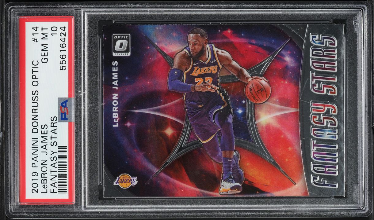 2019 Donruss Optic Fantasy Stars LeBron James #14 PSA 10 GEM MINT