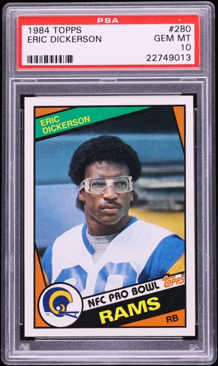 1984 Topps Football Eric Dickerson ROOKIE #280 PSA 10 GEM MINT