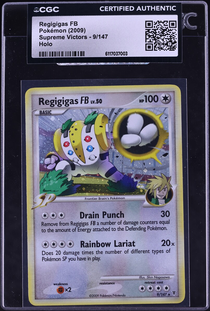2009 Pokemon Platinum Supreme Victors Holo Regigigas FB #9 CGC AUTH