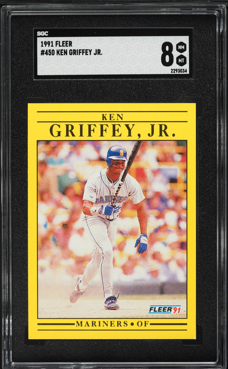1991 Fleer Ken Griffey Jr. #450 SGC 8 NM-MT