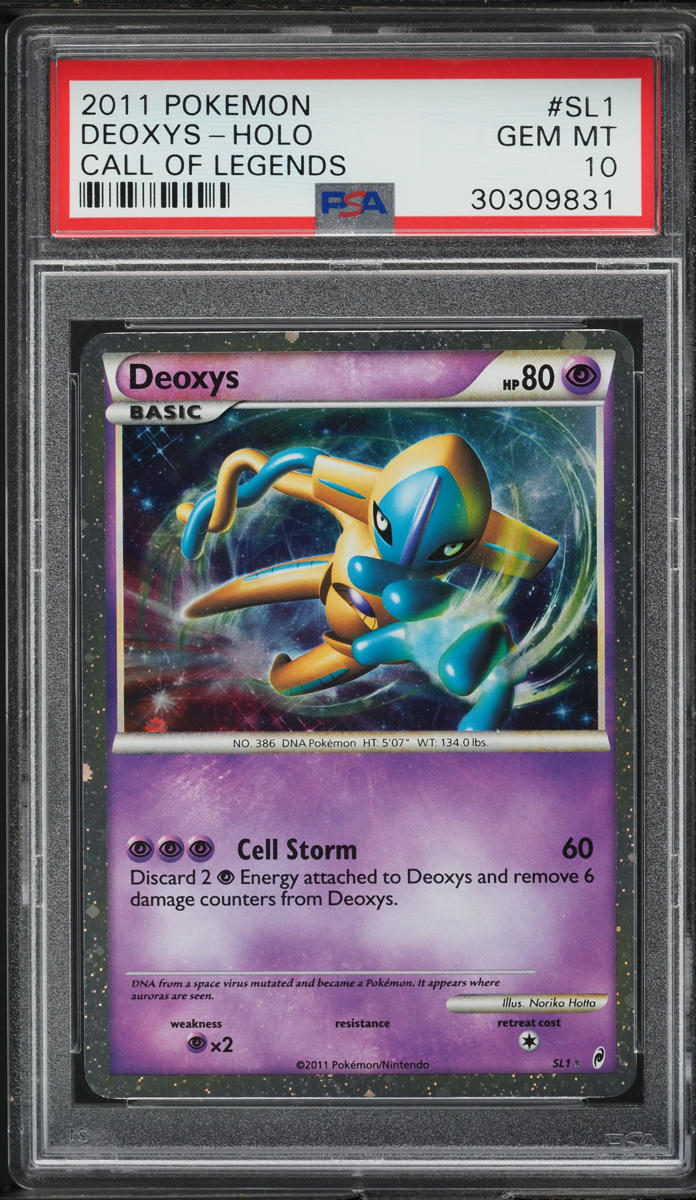 2011 Pokemon Call Of Legends Holo Deoxys #SL1 PSA 10 GEM MINT