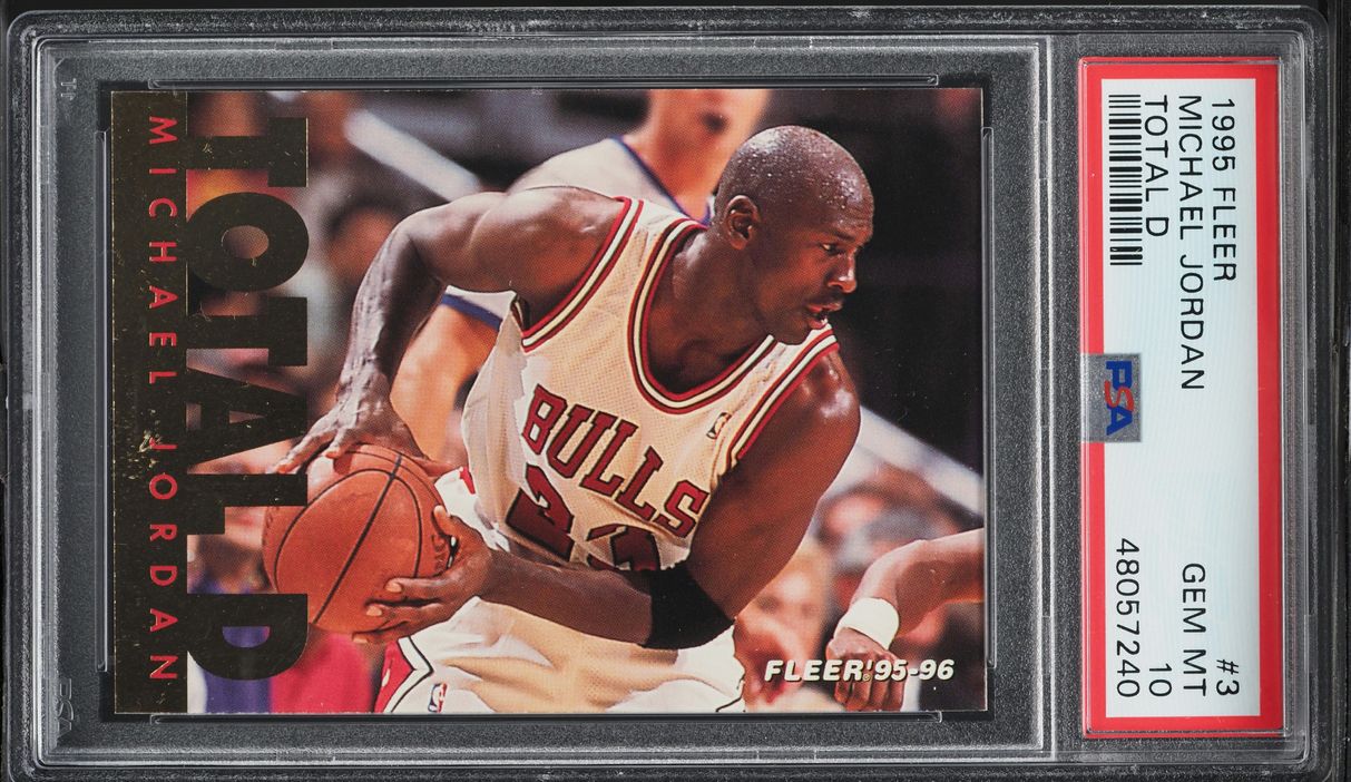 1995 Fleer Total D Michael Jordan #3 PSA 10 GEM MINT