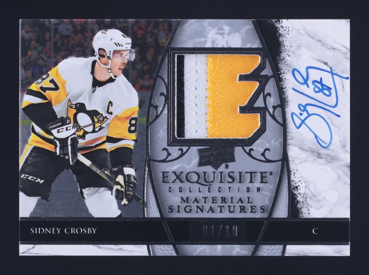 2019 Exquisite Collection Sidney Crosby PATCH AUTO 1/10 #EMS-SC MBA AUTH