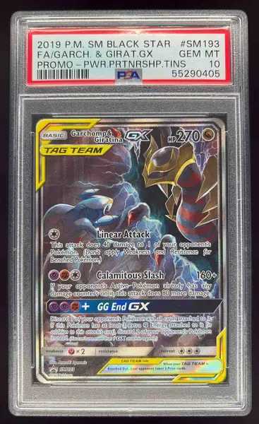 2019 Pokemon SM Black Star Promos #SM193 Garchomp & Giratina PSA 10