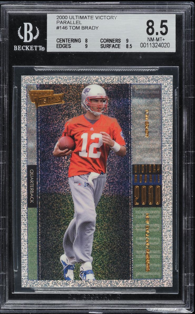 2000 Pacific Paramount Tom Brady ROOKIE #138 PSA 8 NM-MT on