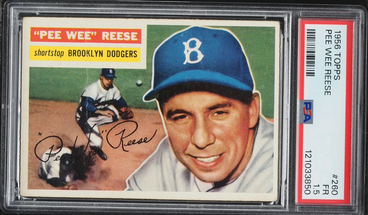 1956 Topps Pee Wee Reese #260 PSA 1.5 FR