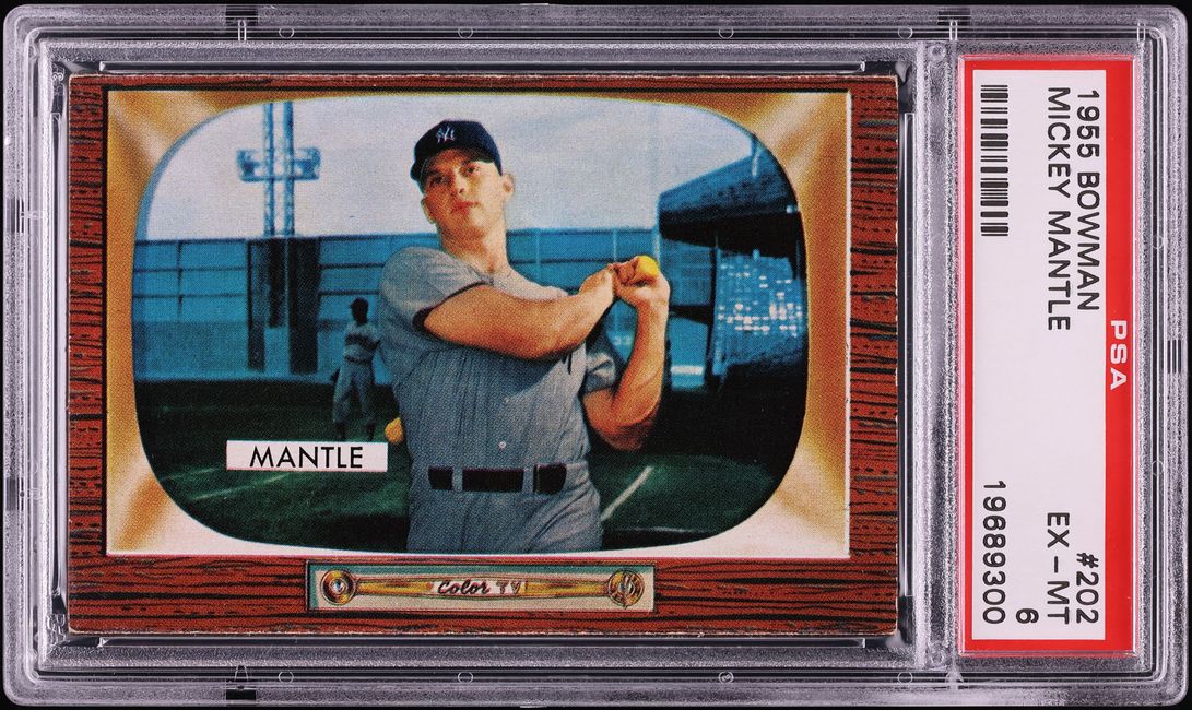 1955 Bowman Mickey Mantle #202 PSA 6 EXMT