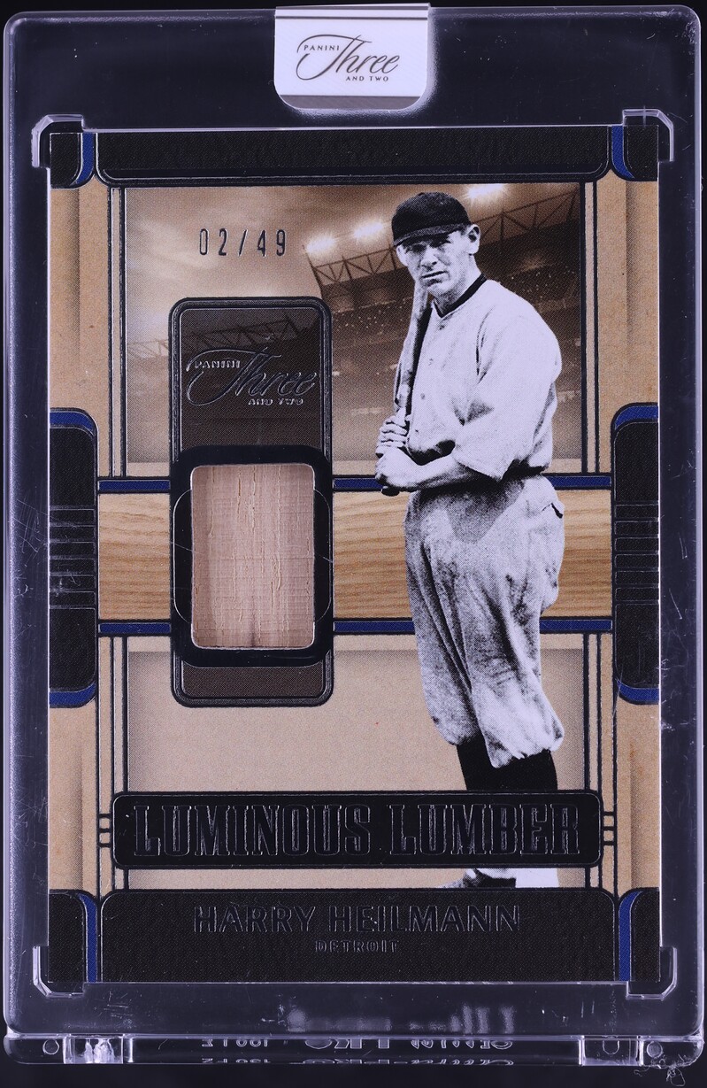 2025 Panini Three And Two Luminous Lumber Harry Heilmann RELIC /49 #LUM-HH
