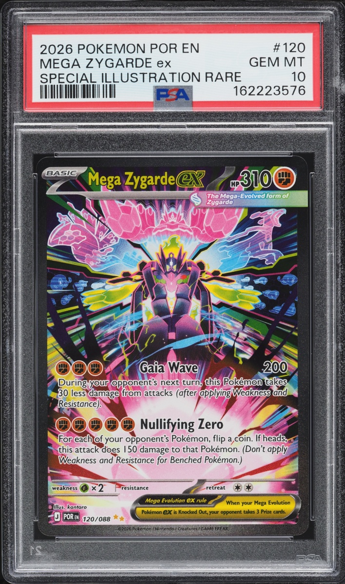 2026 Pokemon Mega Evolution Perfect Order SIR Mega Zygarde Ex #120 PSA 10 GEM MINT