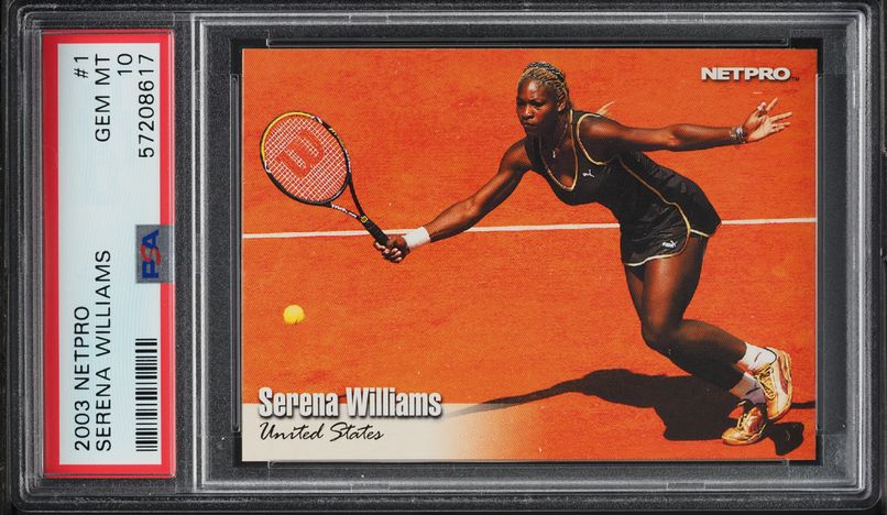 2003 Netpro Tennis Serena Williams ROOKIE RC #1 PSA 9 MINT on