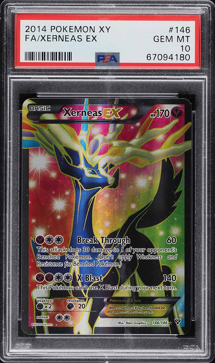 2014 Pokemon XY Full Art Holo Xerneas EX #146 PSA 10 GEM MINT