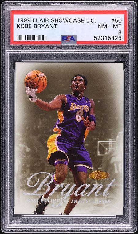 1999 Flair Showcase Legacy Collection Kobe Bryant /20 #50 PSA 8 NM-MT