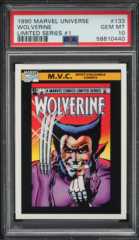 1990 Impel Marvel Universe Limited Series Wolverine #1 #133 PSA 10