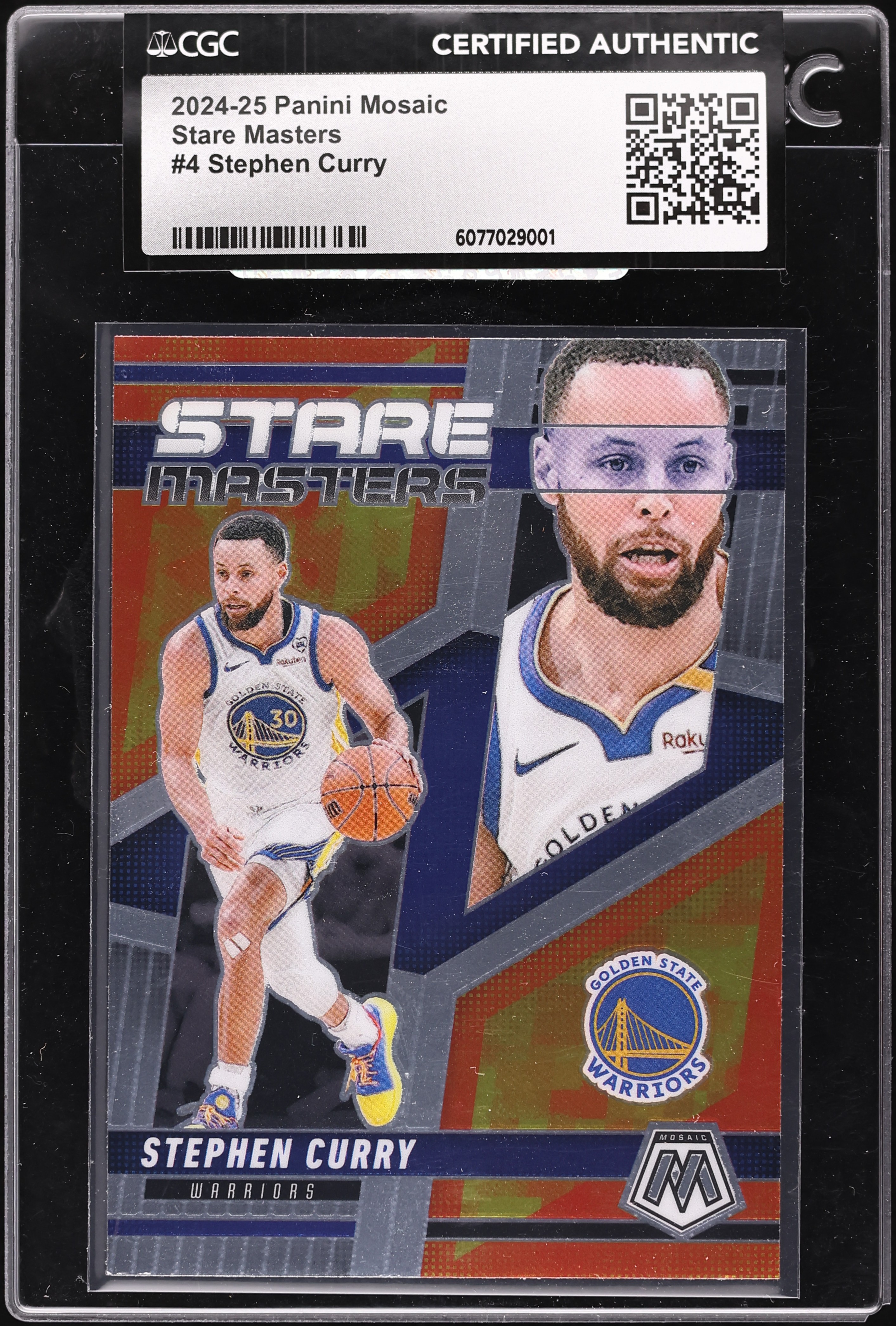 【超レア】STEPHEN CURRY MOSAIC PANINI 2022-23 Stephen Curry Panini Mosaic Reactive Blue Prizm #92