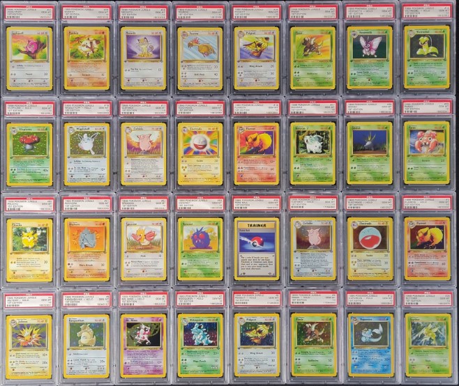 1999 Pokemon Jungle 1st Edition Complete Set, ALL PSA 10 GEM MINT