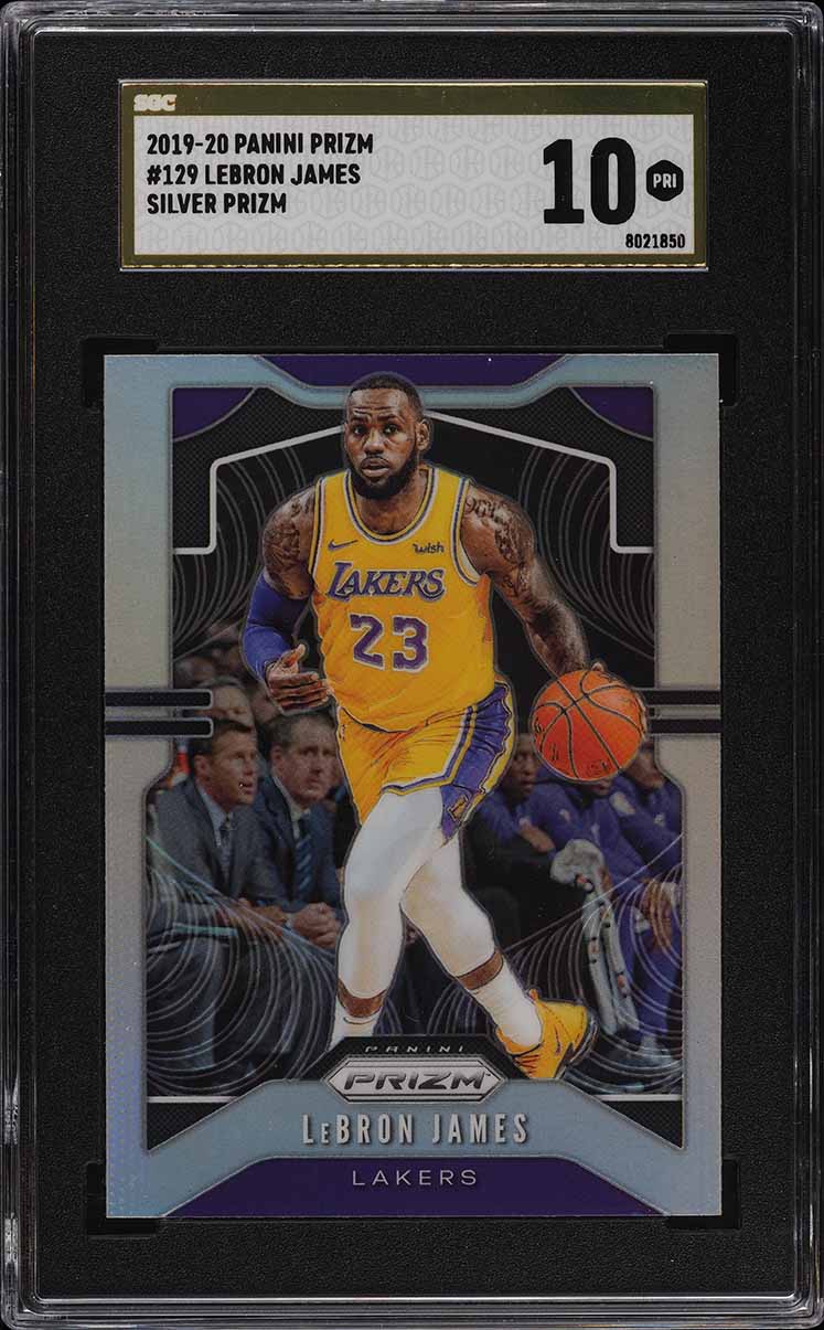 2019 Panini Prizm Sensational Orange Ice LeBron James GAME