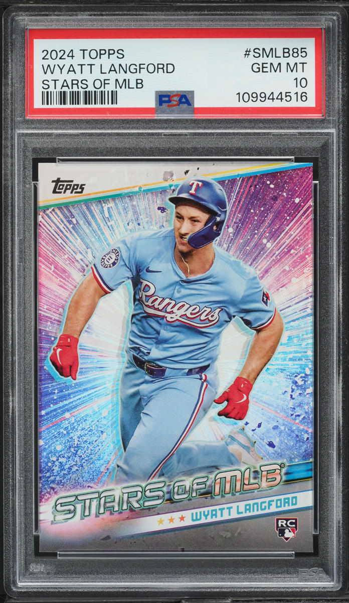 2024 Topps Stars Of MLB Update Wyatt Langford ROOKIE #SMLB-85 PSA 10 GEM MINT