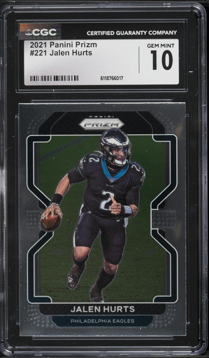 2021 Panini Prizm Jalen Hurts #221 CGC 10 GEM MINT