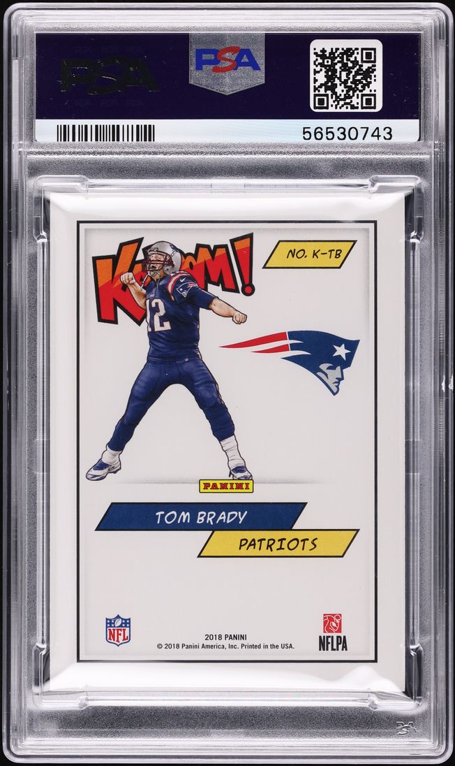 2018 Panini Kaboom! Gold Tom Brady 10/10 #K-TB PSA 9 MINT