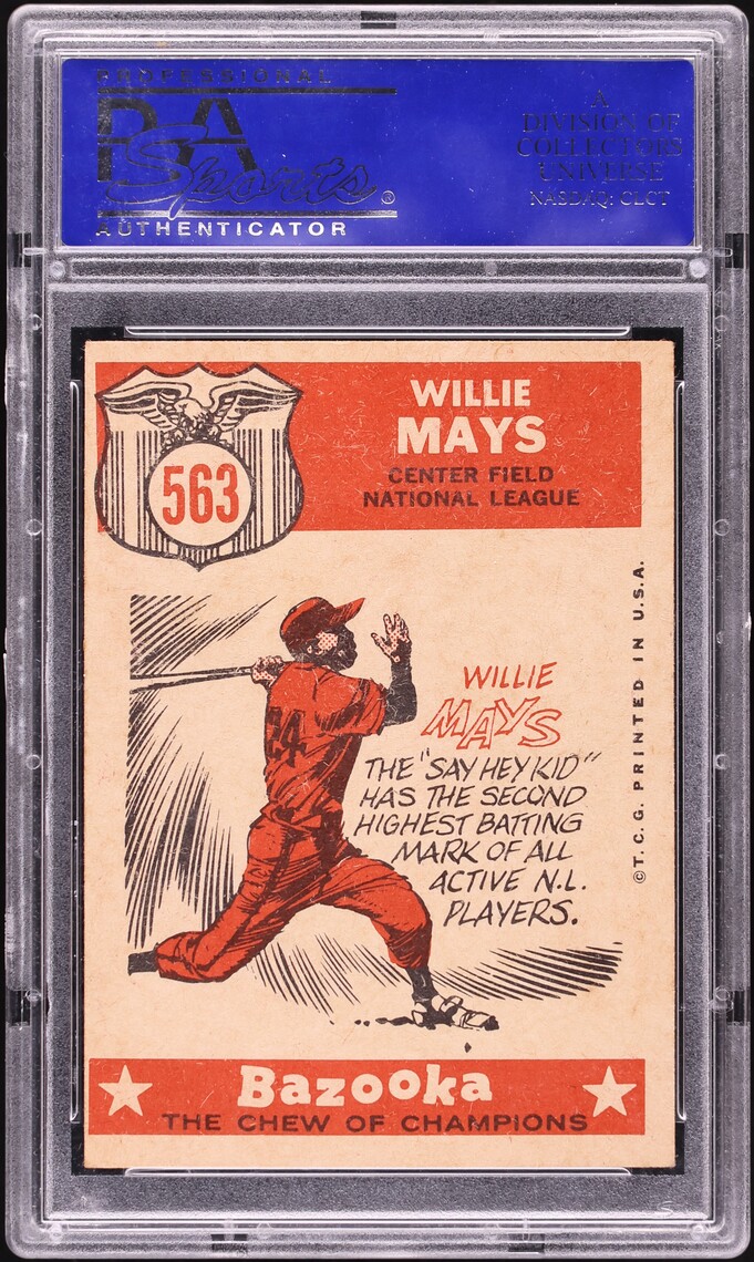 1959 Topps All Star Willie Mays #563 PSA 6 EXMT