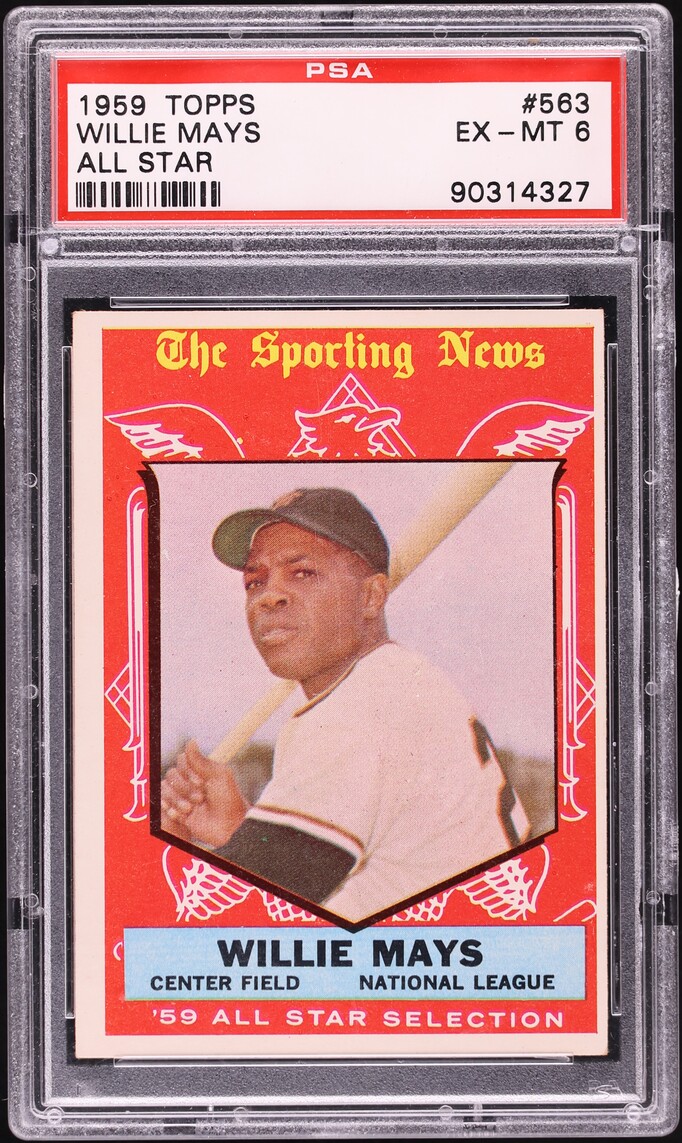 1959 Topps All Star Willie Mays #563 PSA 6 EXMT