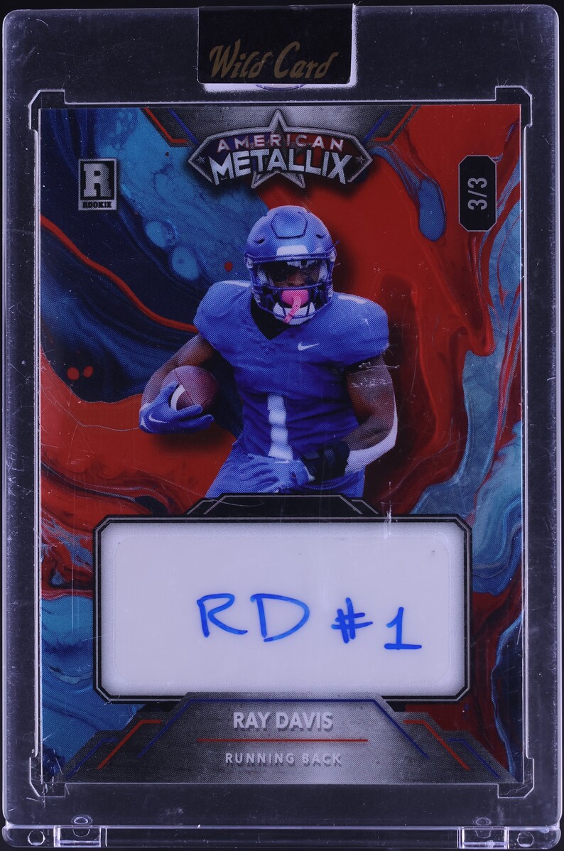 2023 Wild Card American Metallix Ray Davis ROOKIE AUTO 3/3 #WMP-RDA on ...