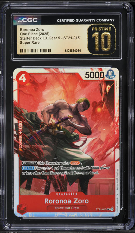 2025 One Piece Promo Championship Top 16 Roronoa Zoro #OP09-076