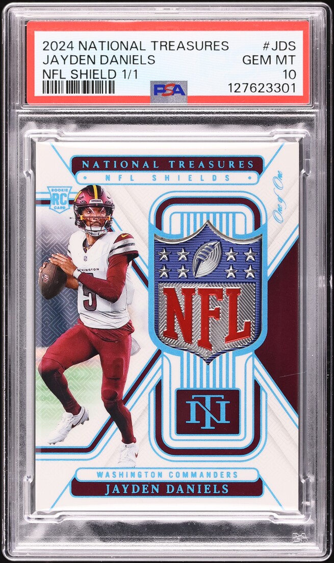 James Dean 切手シート　レア 2024 National Treasures Jayden Daniels ROOKIE NFL SHIELD PATCH 1/1