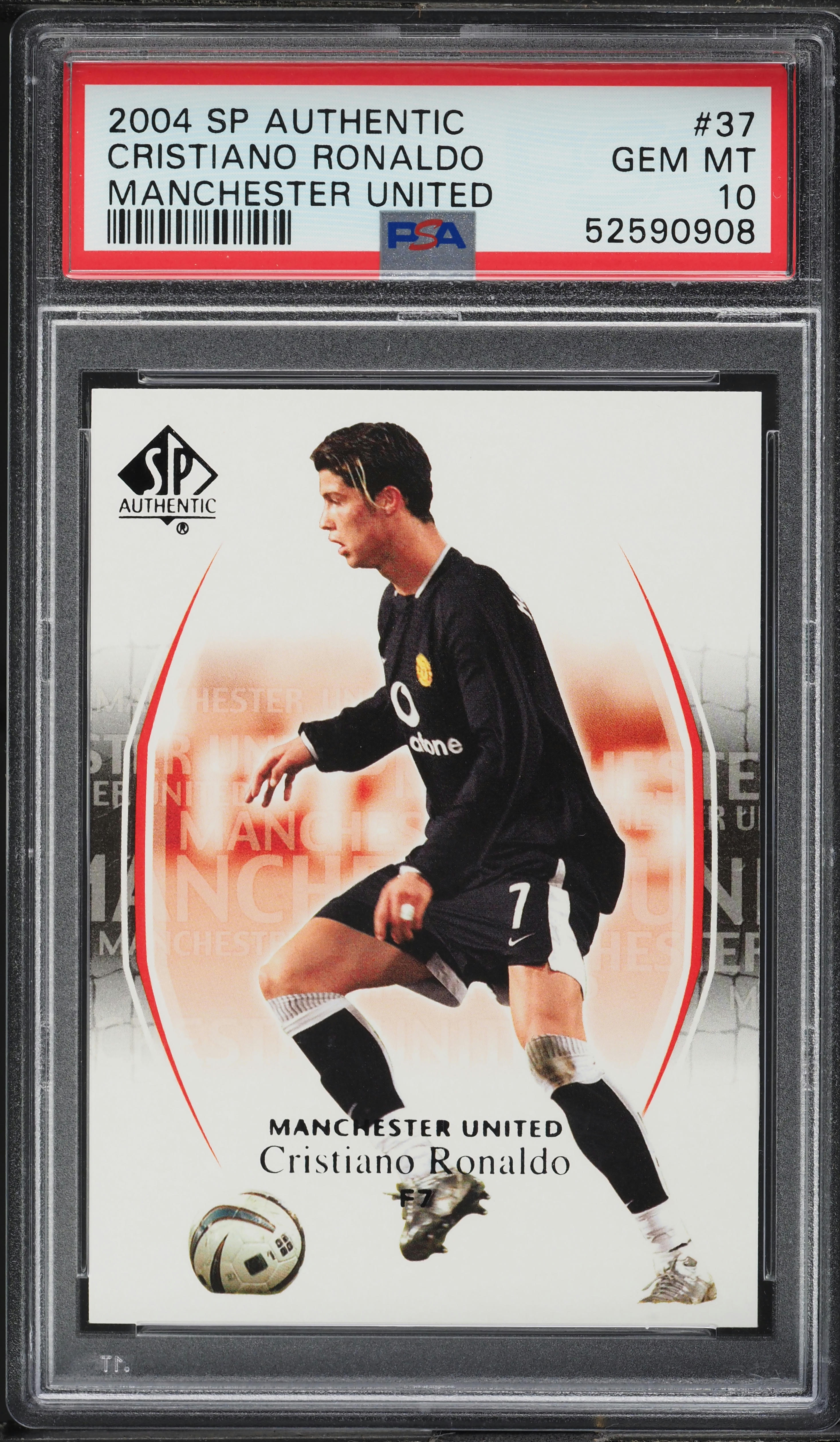 2004 SP Authentic Manchester United Cristiano Ronaldo #37