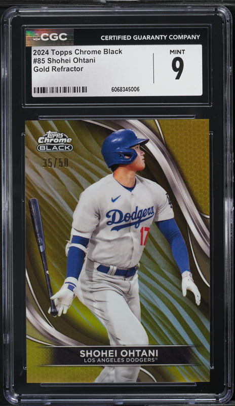 2024 Topps Chrome Cosmic Black Eclipse Shohei Ohtani AUTO DNA 9