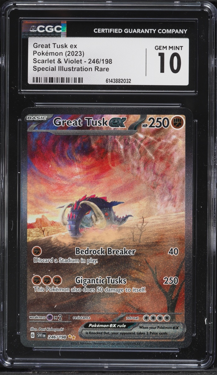 2023 Pokemon Scarlet & Violet SIR Great Tusk EX #246 CGC 10 GEM MINT