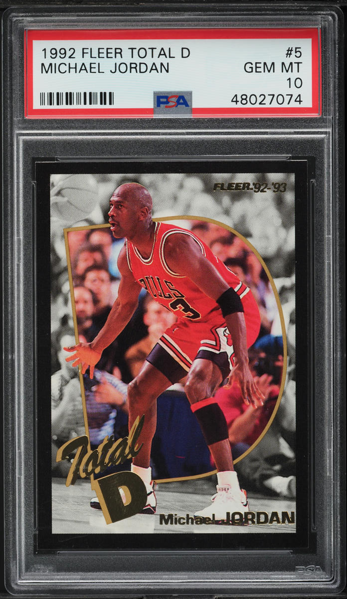 1992 Fleer Total D Michael Jordan #5 PSA 10 GEM MINT