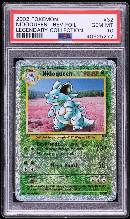 2002 Pokemon Legendary Collection Reverse Holo Nidoqueen #32 PSA 10 GEM MINT