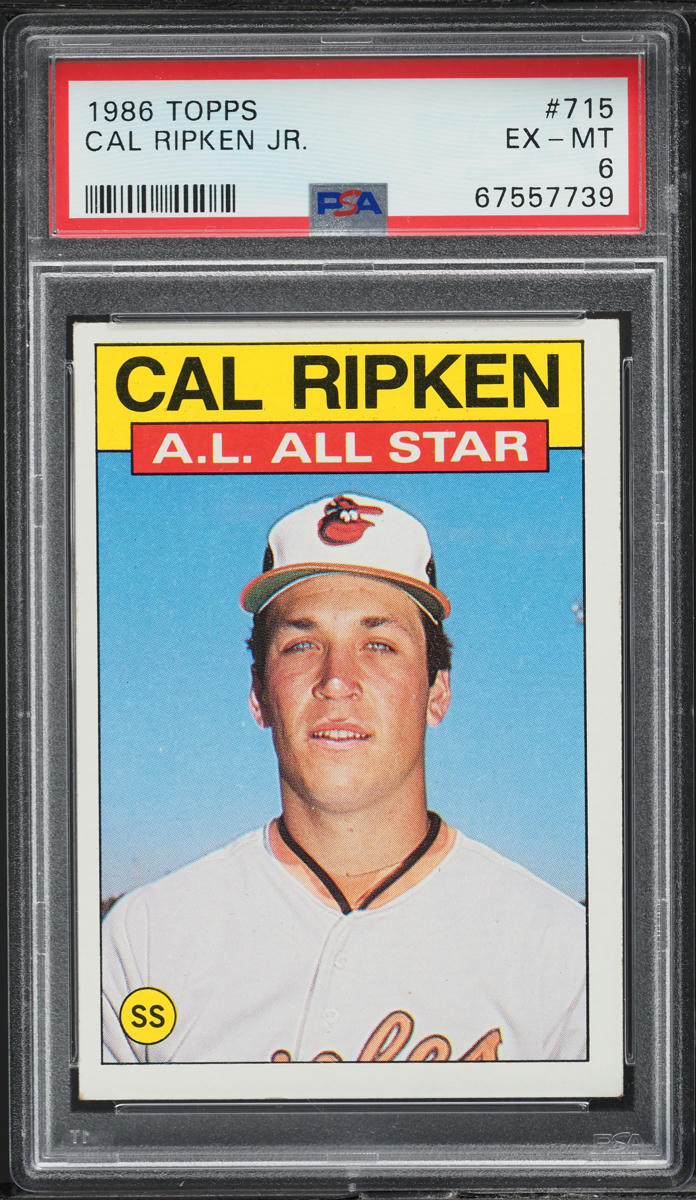 1986 Topps Cal Ripken Jr. ALL-STAR #715 PSA 6 EXMT